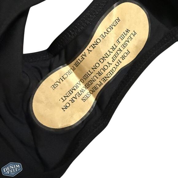 Popilush High-Waisted Ruched Shaping Swim Bottoms Black Size Medium VIRAL NEW - Picture 10 of 13